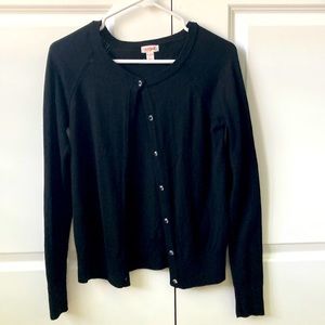 Black Cat and Jack button up sweater. Size 14/16 in girls.
